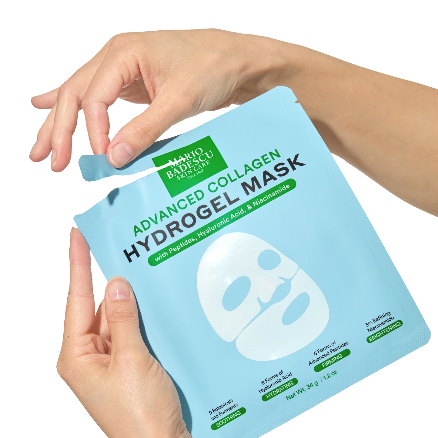 Advanced Collagen Hydrogel Mask with Peptides, Hyaluronic Acid & Niacinamide