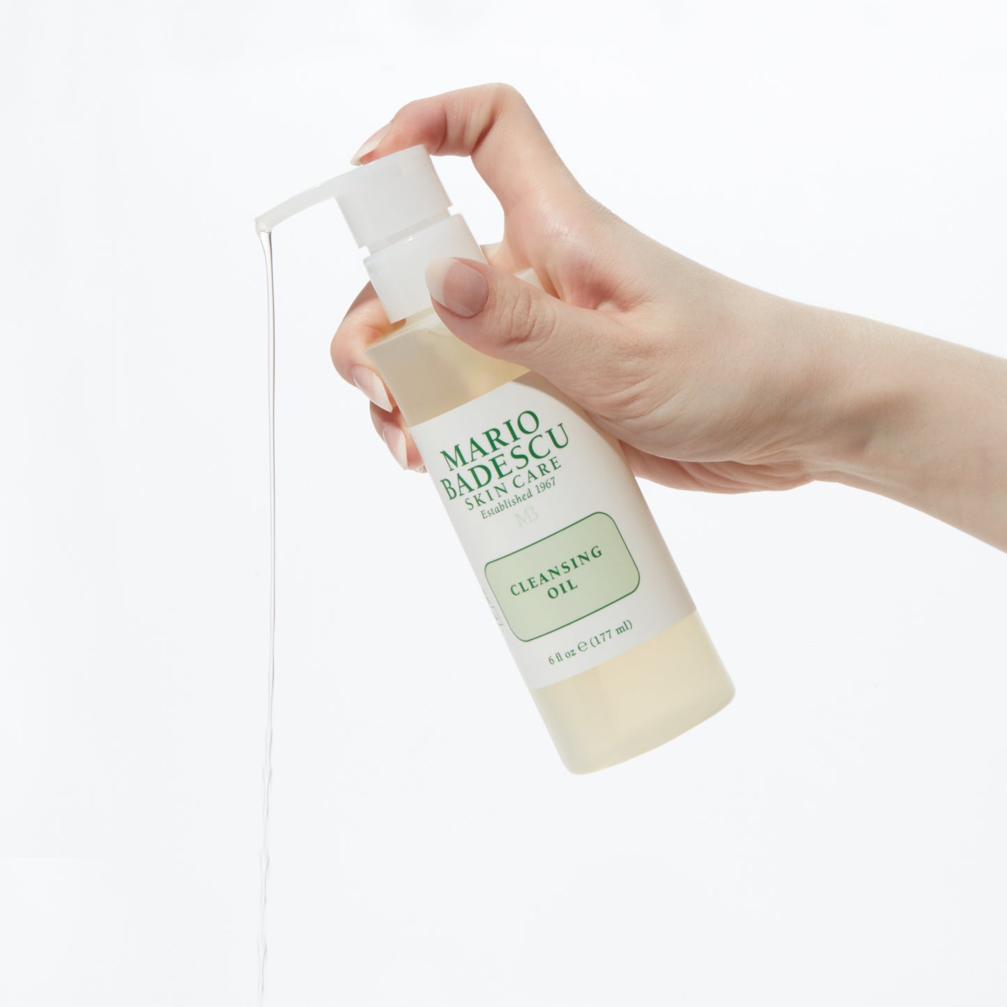 Demonstration showing how to pump Cleansing Oil