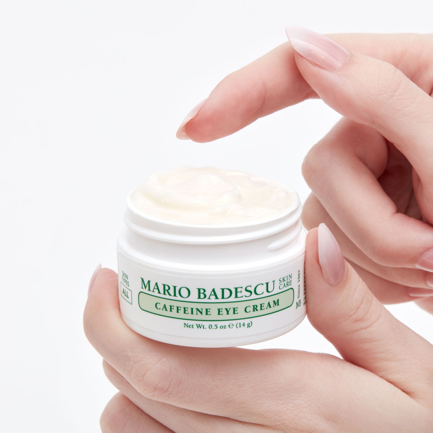 Caffeine Eye Cream with coffee beans
