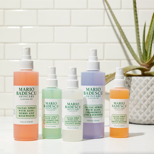 Differences Between Each Mario Badescu Facial Spray & How to Use Your Face Mists