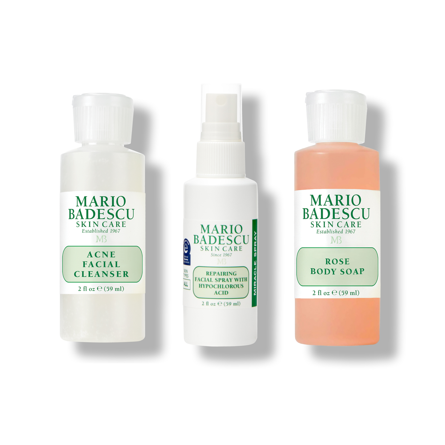 The Problem Solver: Acne Cleanser + Repairing Facial Spray + Rose Body Soap