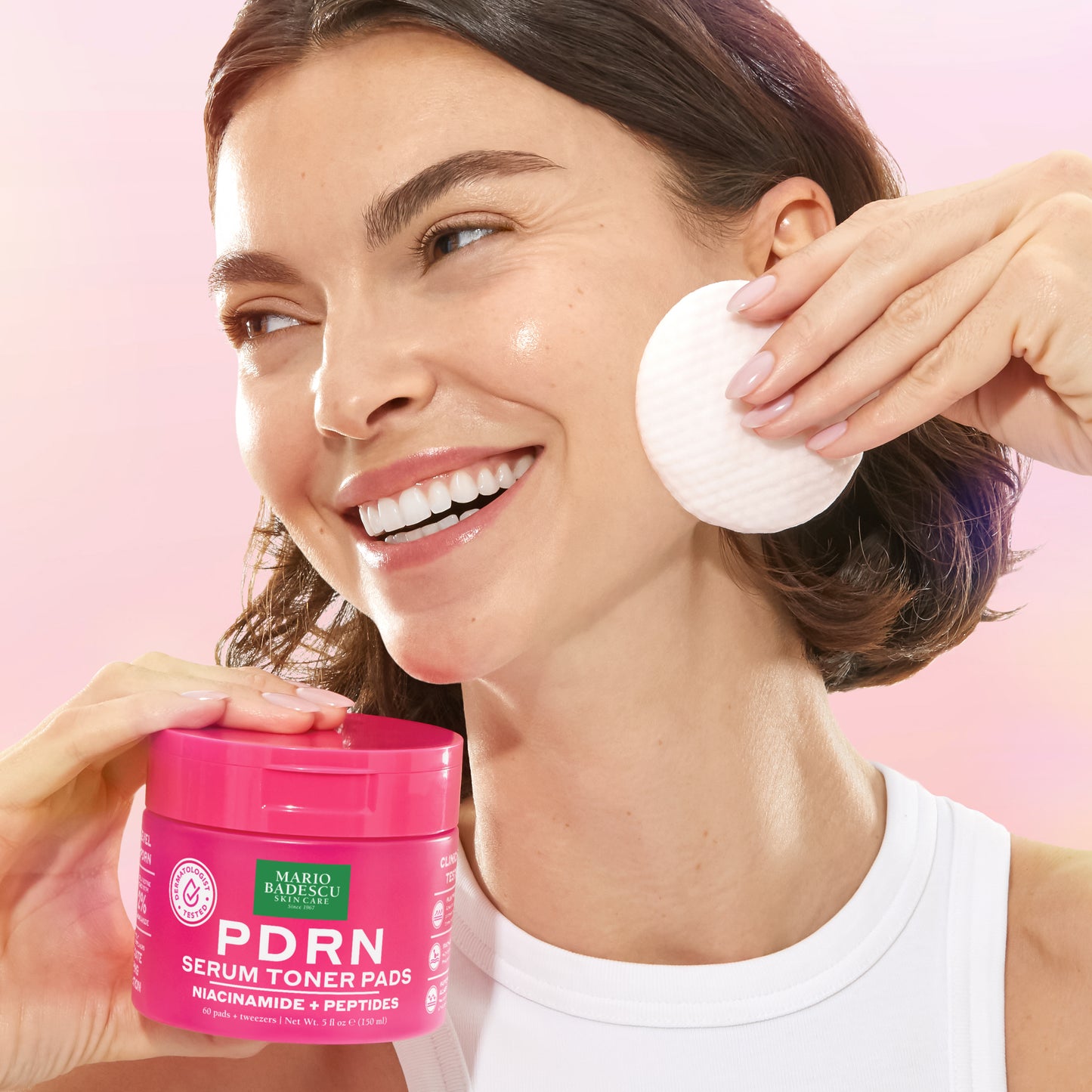 PDRN Serum Toner Pads with Niacinamide + Peptides