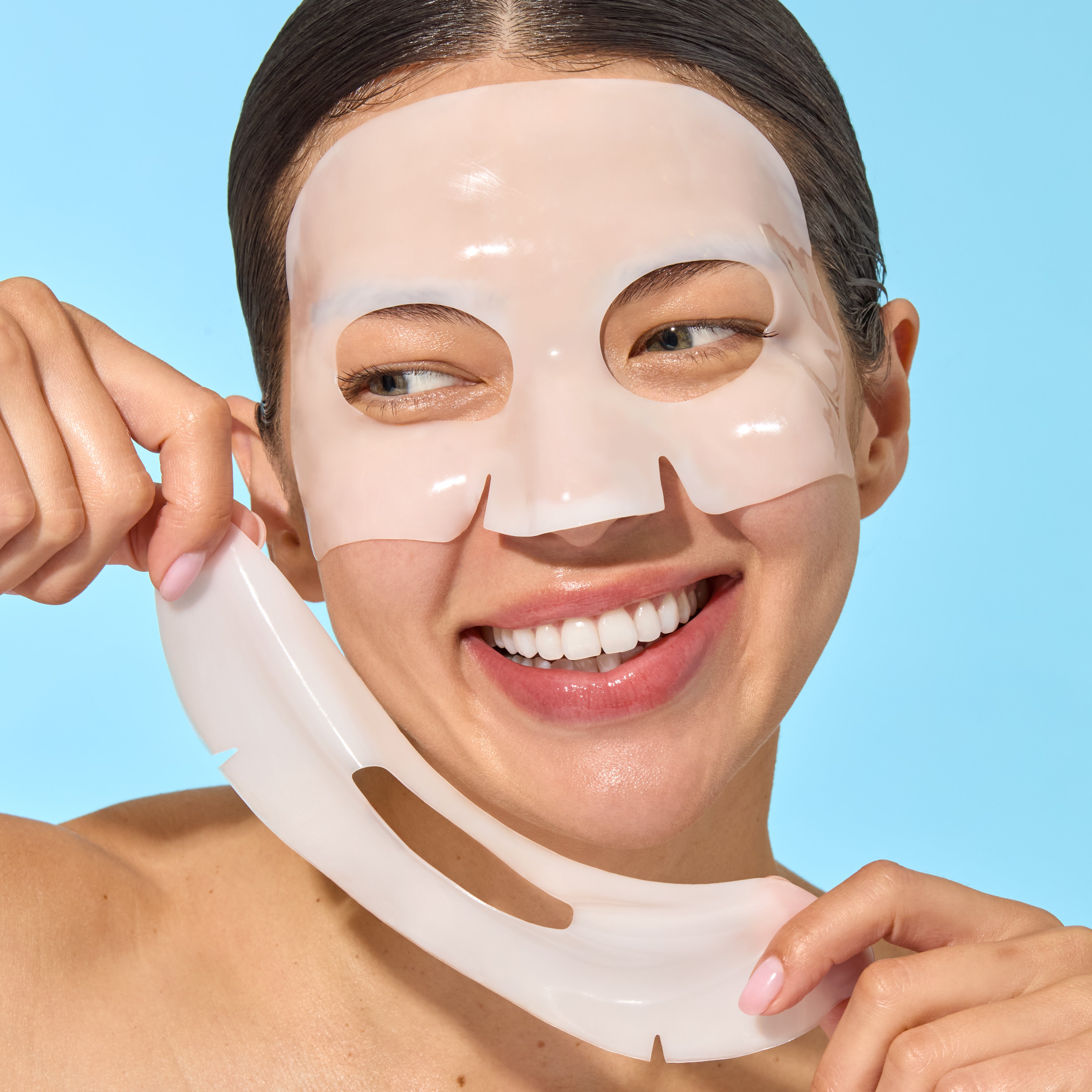 Based Mask Advanced Collagen Hydrogel Mask with Peptides, Hyaluronic Acid & Niaci ...
