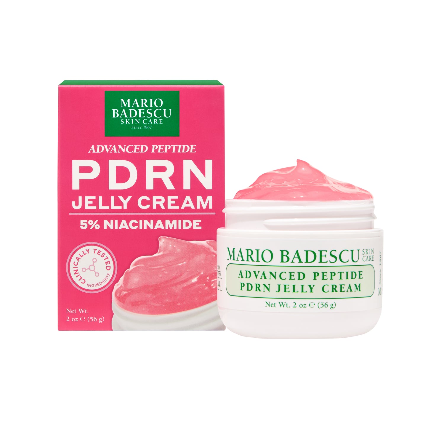Mario Badescu PDRN Jelly Cream jar and packaging on a white background