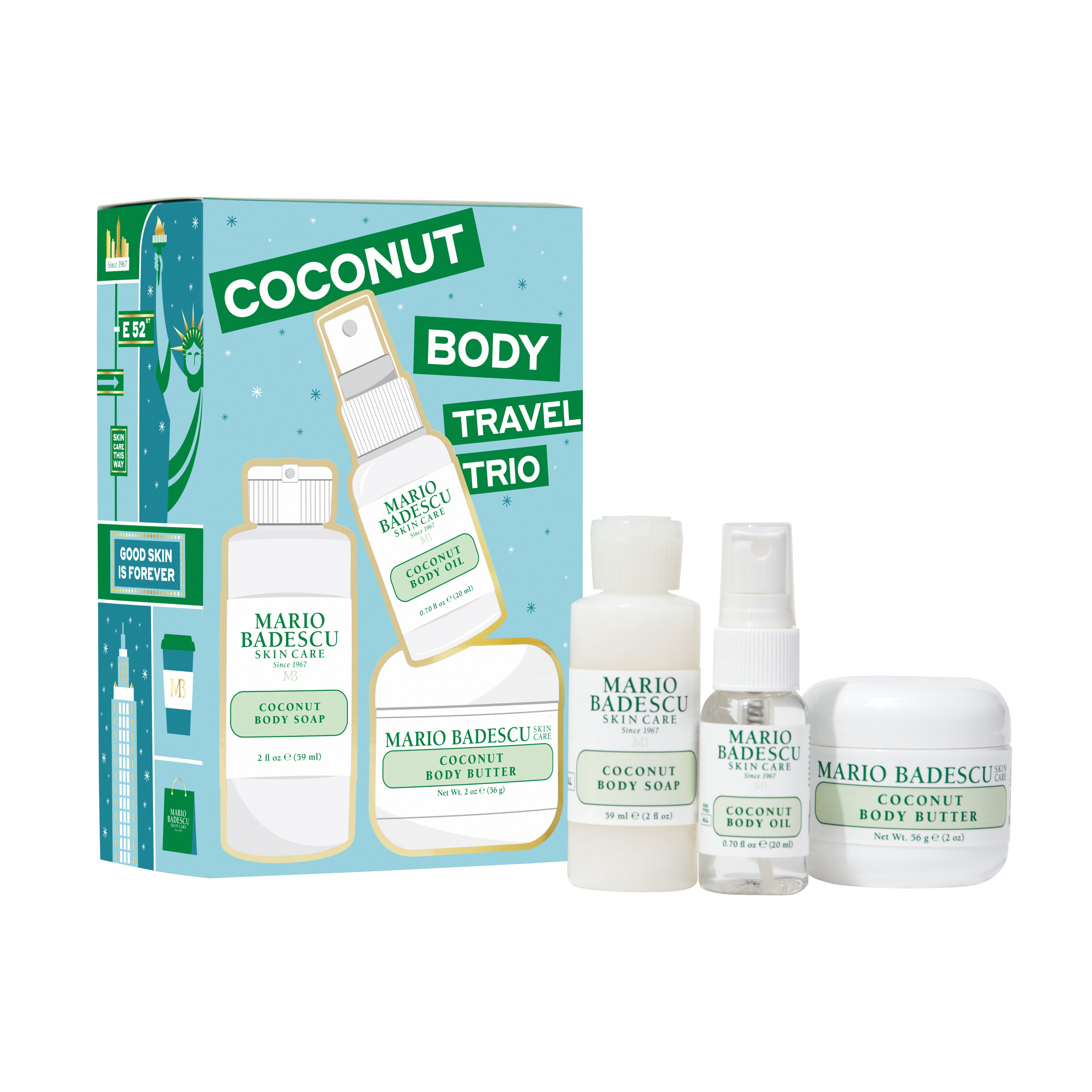 Coconut Body Travel Trio – Mario Badescu