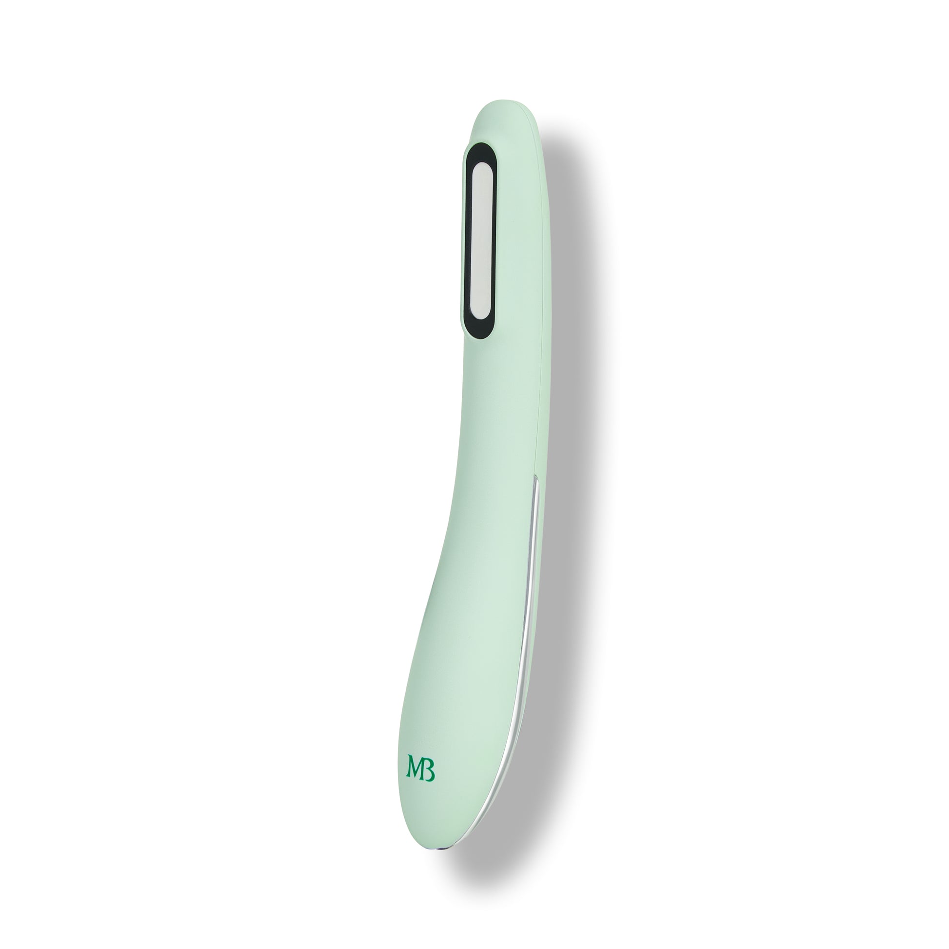 Mint green tool with a brand logo on a white background