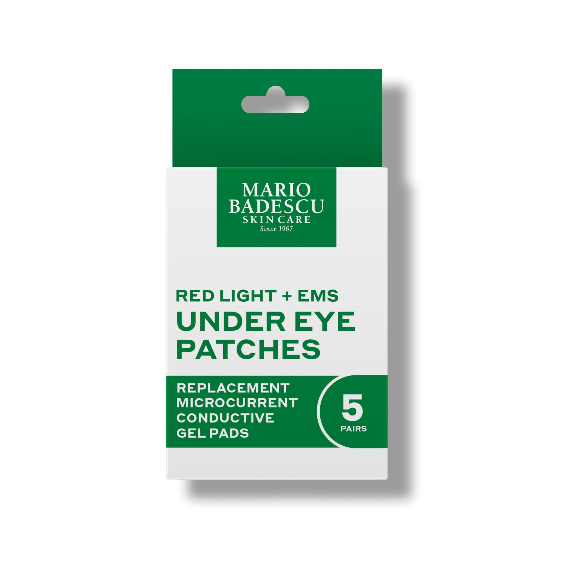 Pack of Mario Badescu Red Light + EMS Under Eye Patches on a white background