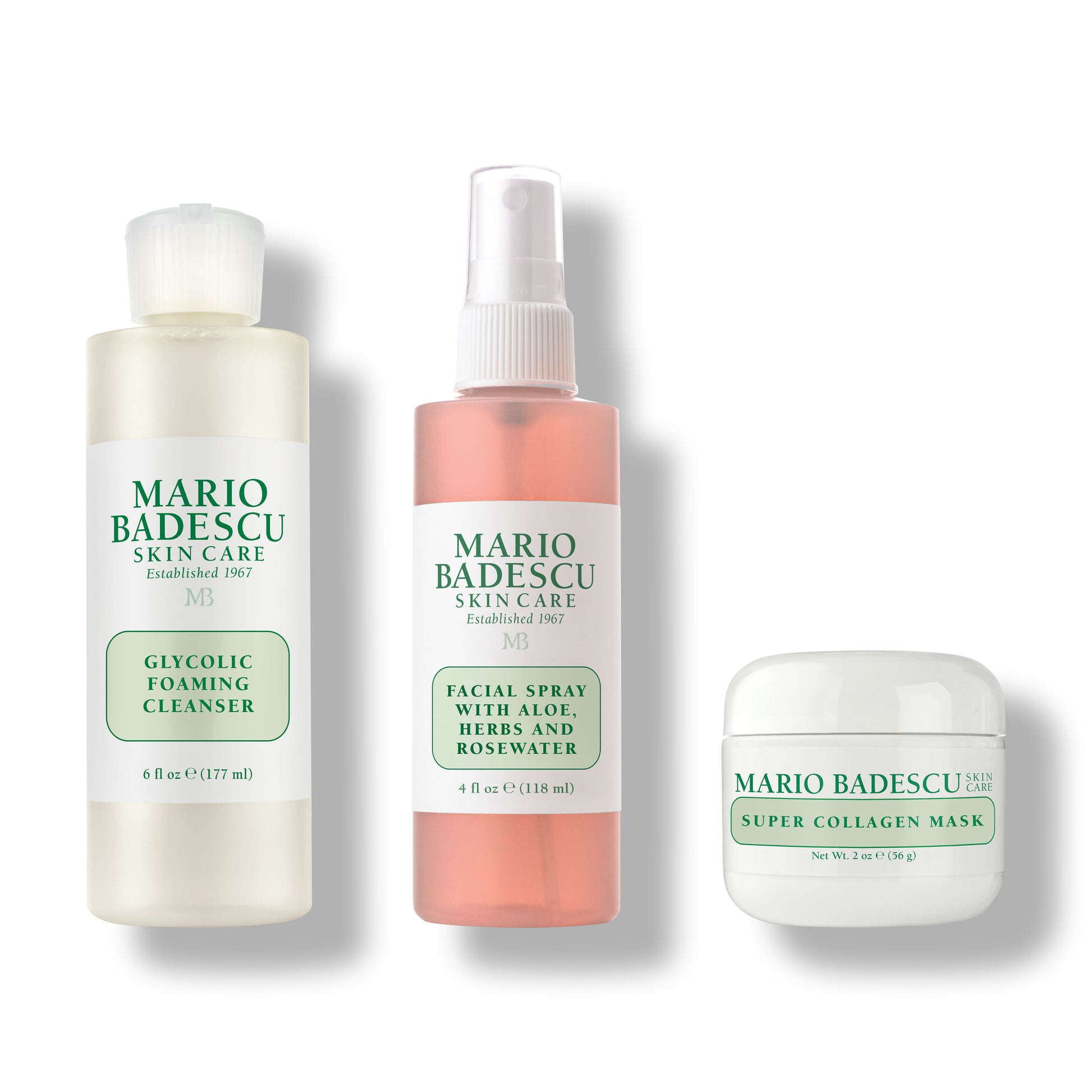 The Radiant Skin Trio products lined up